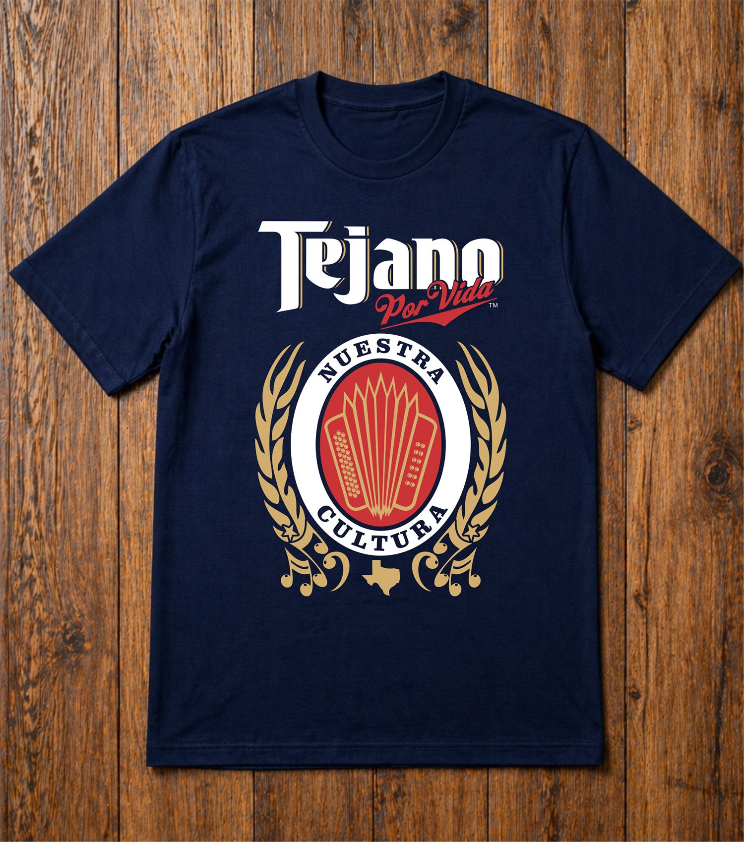 Tejano Por Vida: Shirt Tejano Lite Nvy