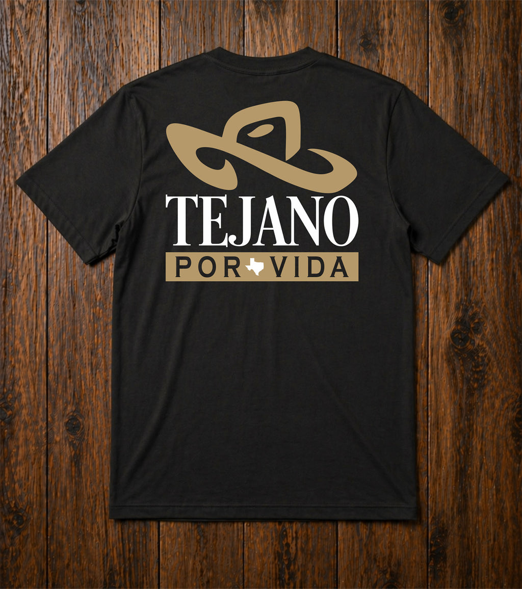 Tejano Por Vida: Shirt Classic Blk/Tan/Wht