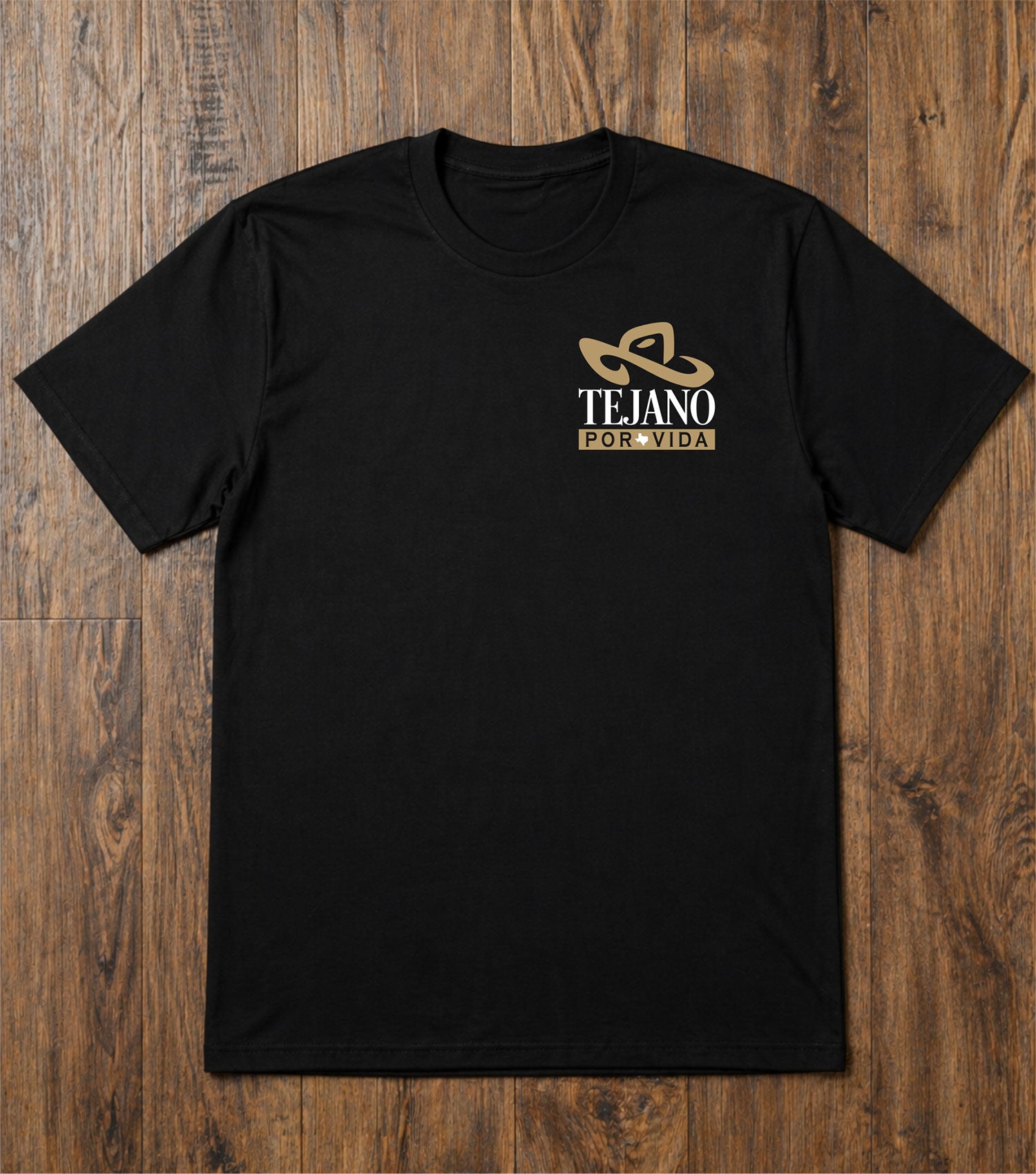 Tejano Por Vida: Shirt Classic Blk/Tan/Wht