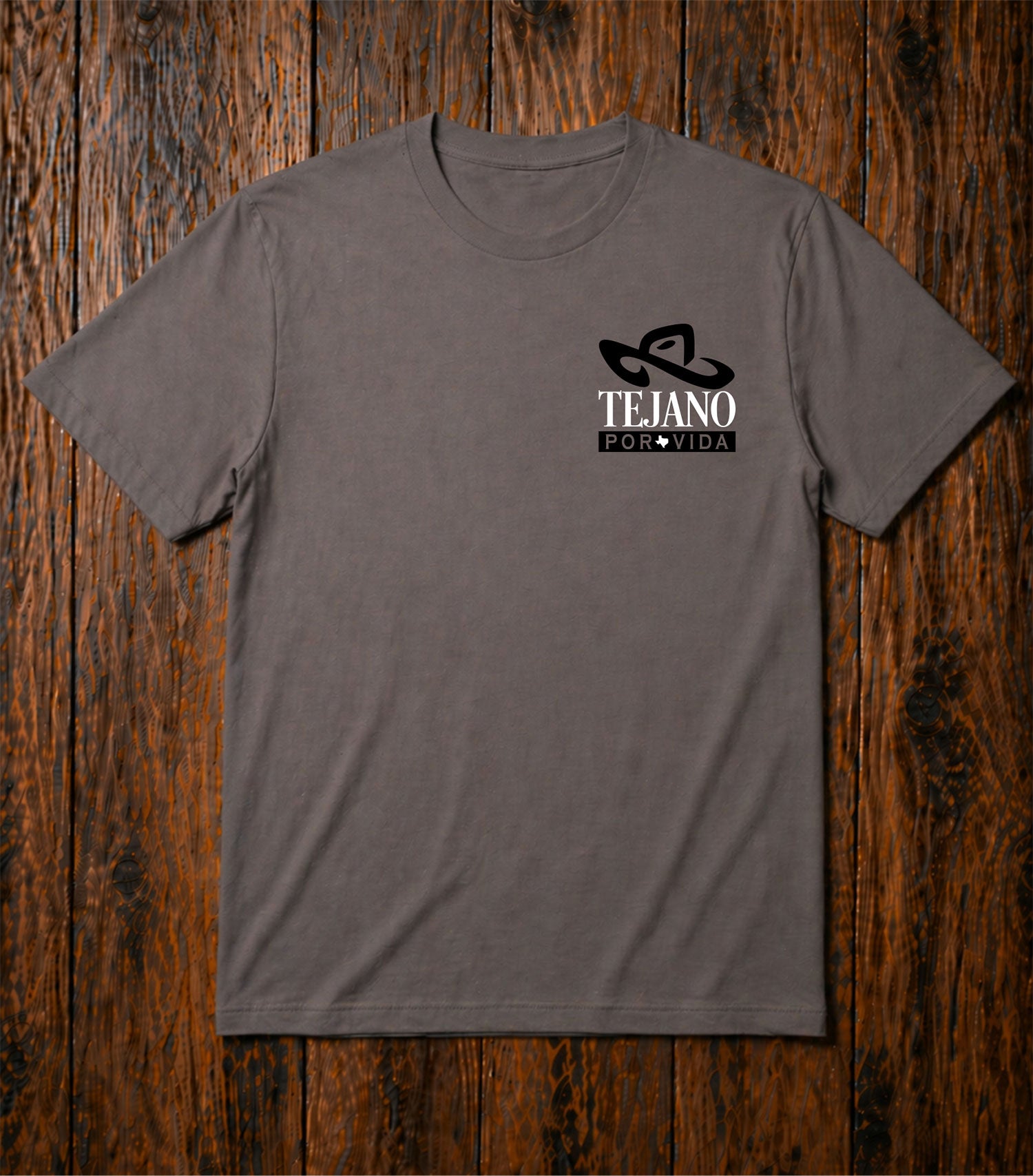 Tejano Por Vida: Shirt Classic Chr/Blk/Wht