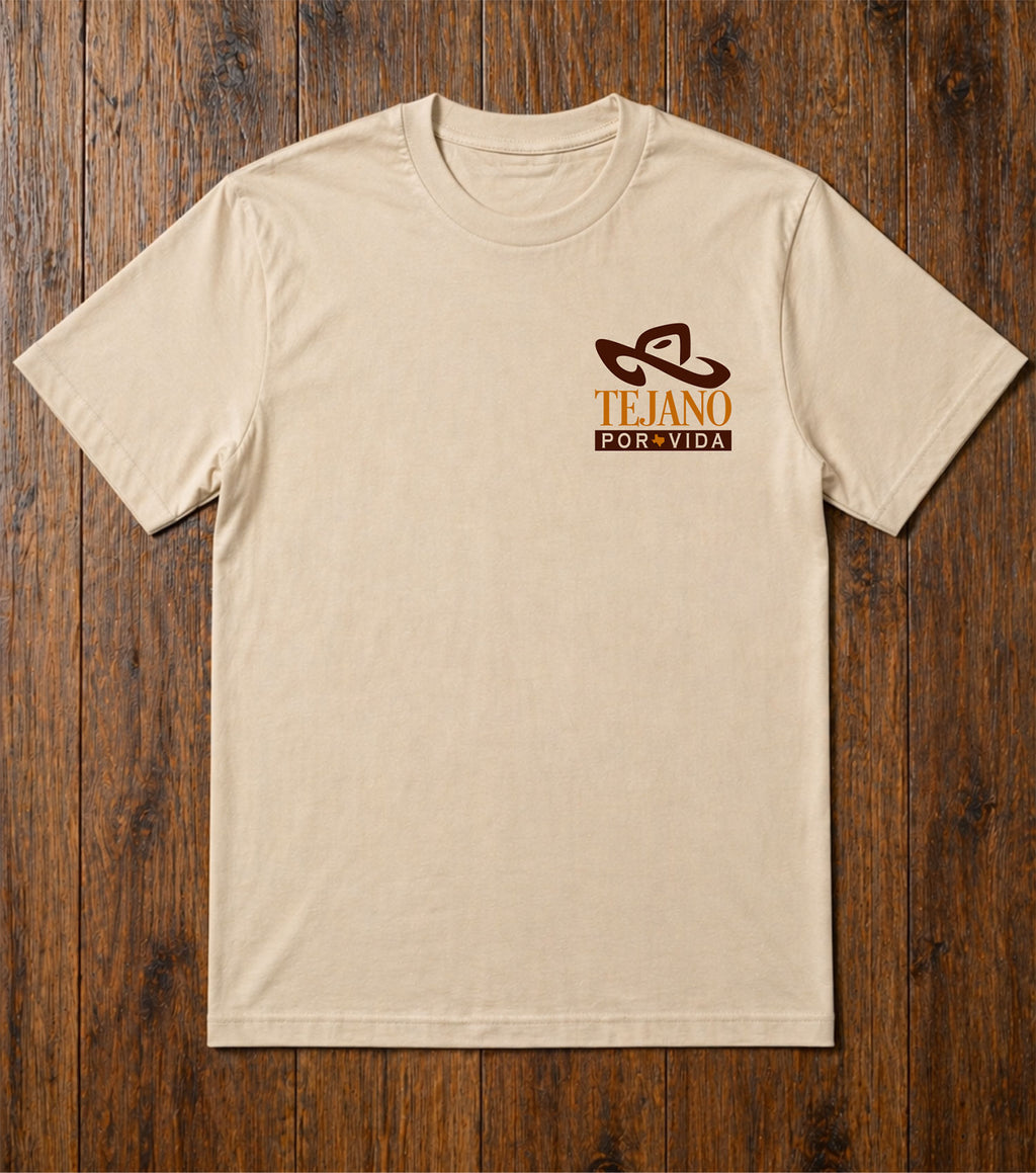 Tejano Por Vida: Shirt Classic Sand/Brown/Orange